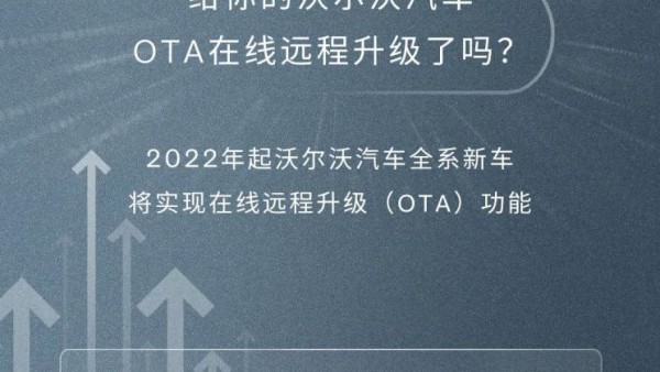 沃尔沃旗下部分车型正式迎来OTA升级