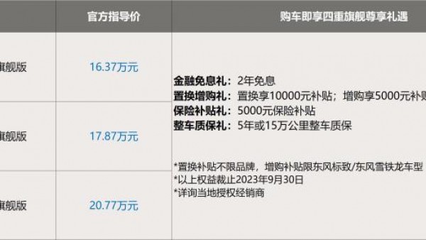 售16.37万元起 新款东风标致508L上市