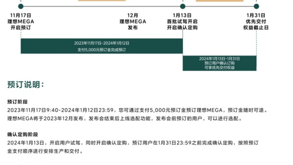 理想官方：MEGA预计售价60万元以内