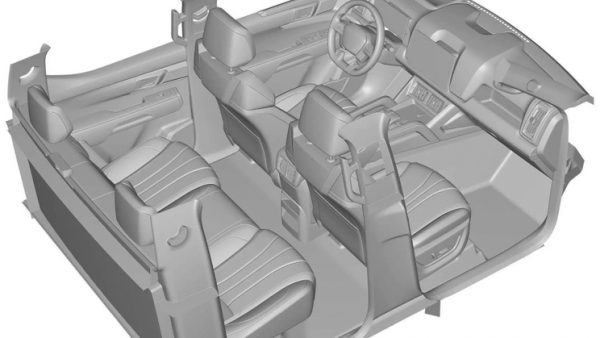 气场足不足？比亚迪皮卡内饰专利图！