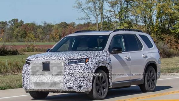 计划于2026年夏秋季发布/内外有升级 新款本田Pilot路试谍照曝光