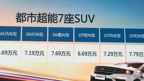 斯威X3重庆车展上市 售5.99-8.29万元