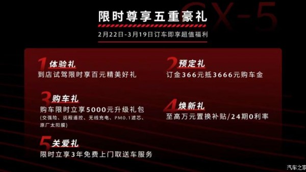 预售17.98万起 新款马自达CX-5开启预售