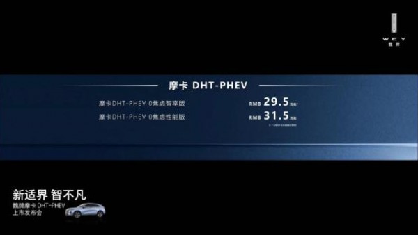 售29.5万元起 摩卡DHT-PHEV正式上市