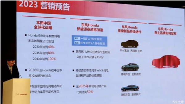 本田：2030年后在华不再投放新燃油车
