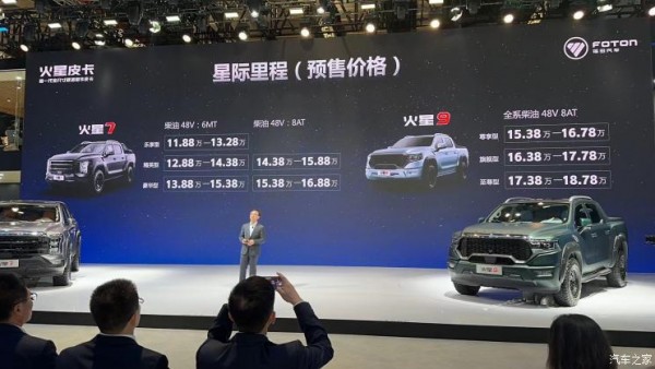 2023上海车展：福田火星9皮卡正式预售