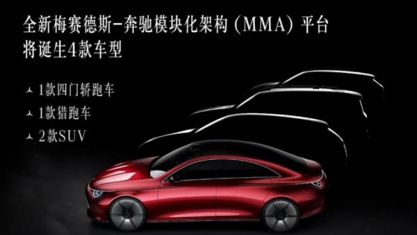 奔驰MMA架构产品规划：未来推出4款车型
