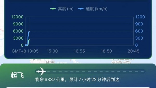 马斯克私人飞机从北京首都机场起飞