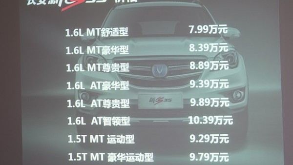 2017款长安CS35上市 售7.99-10.39万